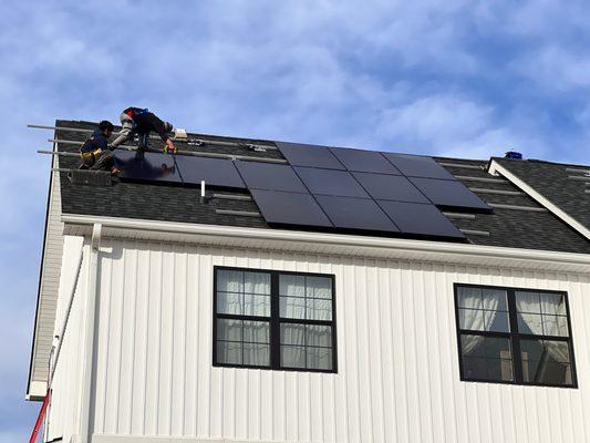 2023 Solar Panel Install in Troy Virginia.