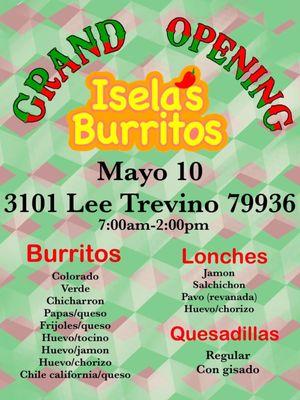 Isela’s Burritos