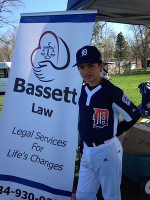 Bassett Law - 2016 Ypsilanti-Arbor Little League sponsor. Go Tigers!