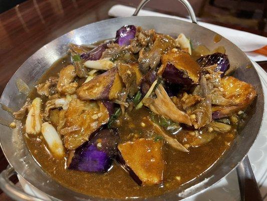 Chinese Menu: Shredded Duck with Eggplant