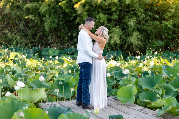 T&T on the Dock with Blooming Lotus