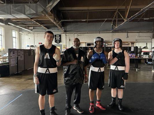 Coach Eric with our 2023 Silver Gloves competitors.