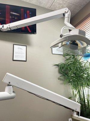 Spotless dental room.