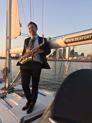 Another yacht photo where I was providing live music