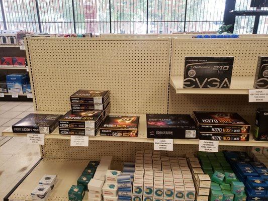 They also carry motherboard for current amn and Intel cpus