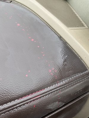 Paint on dashboard before