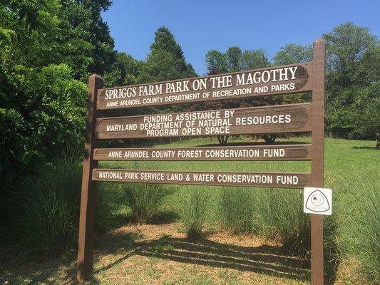 Sign at the entrance off of Bayberry Drive