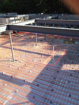 New construction. Basement slab radiant heat.