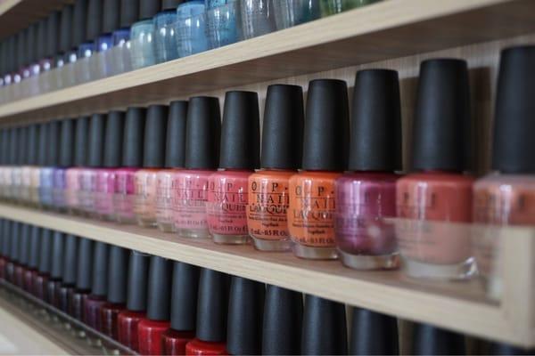 Great variety of polish colors.