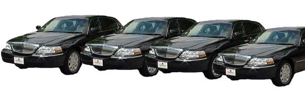 Our black sedans fleet.