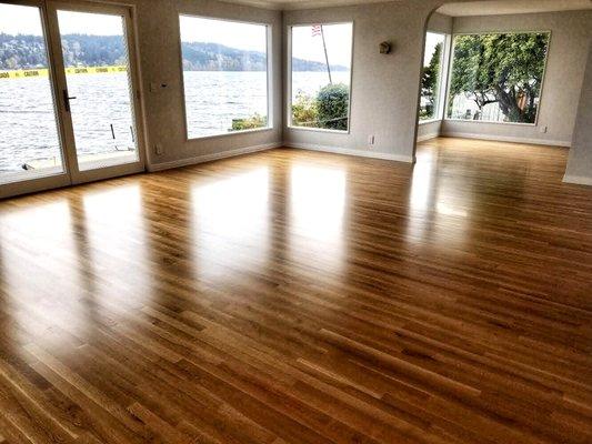 American Country family room install, North Bend, WA.