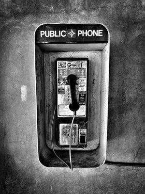 Pay phone outside