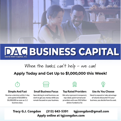 DAC Business Capital $3,000 to $2,000,000