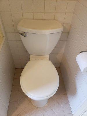 New toilet installed