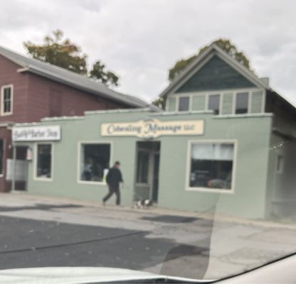 Buddy's barber shop on Main at Chapel.