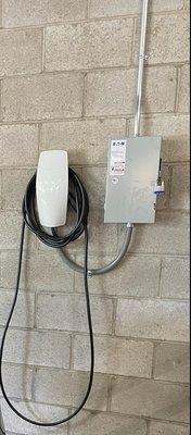 Tesla charging station installation