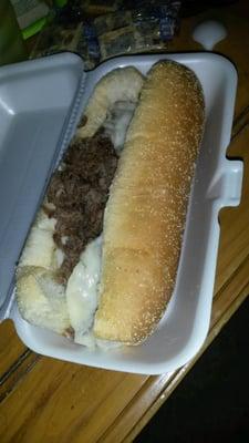 Cheesesteak with provolone