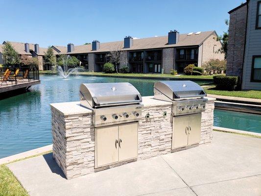 New Grill by the pond