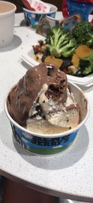 Large (three scoops) $6.50 - Americone Dream and Phish Food