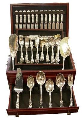 Tiffany English King complete set for 12 circa 1900