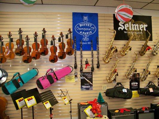 Violins, Clarinets & Saxes For Students & Professionals.