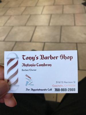 Tony's Barber Shop