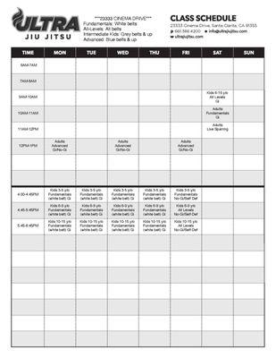 Cinema Drive Schedule