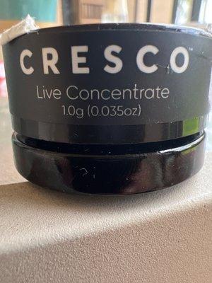 Live concentrate THC wax