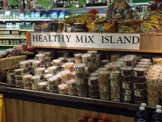 Large variety of trail mix, dried fruits and nuts. And the prices are so budget-friendly!