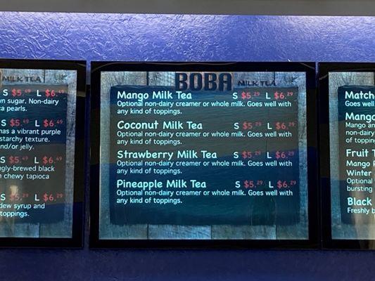 Boba menu 2