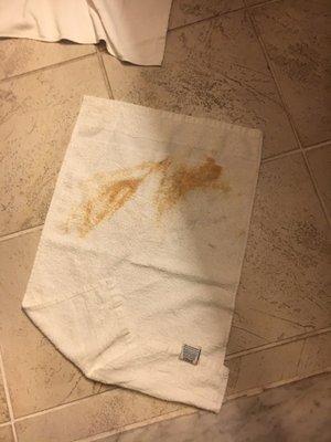 Stained Face towel