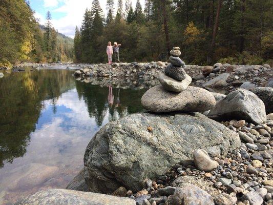 At the swimming hole.