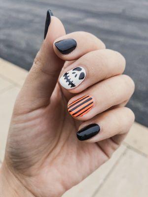 Shiny Halloween Nails Almond Shape They did a fantastic job!