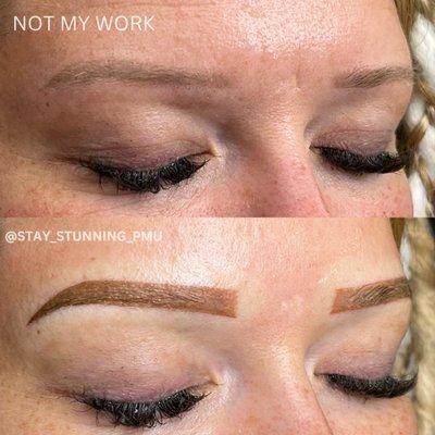 CORRECTION WITH OMBRÉ BROWS