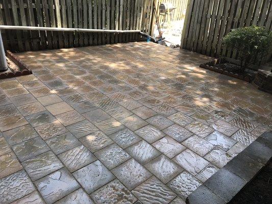 Paver patio