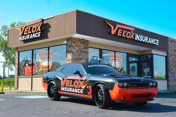 Outside view of Velox Insurance in Forest Park, GA