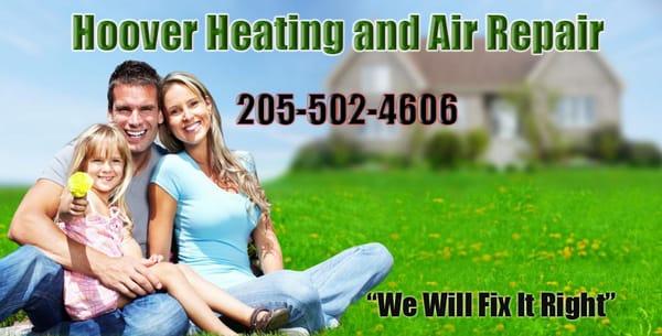 Hoover Heating and Air Repair Logo
 http://www.hooverheatandair.com