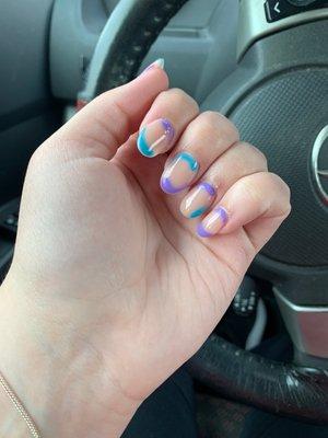 $60 shellac/acrylic manicure