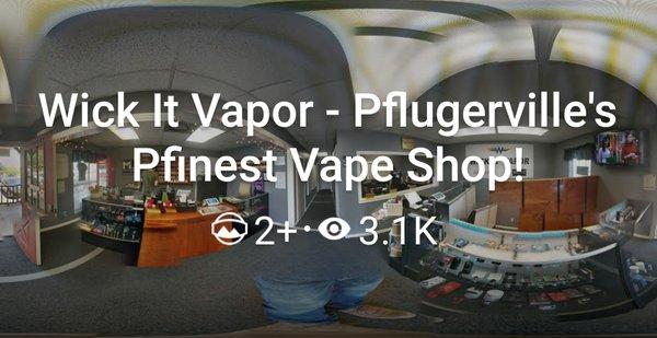 Virtual Tour for a Vape Shop