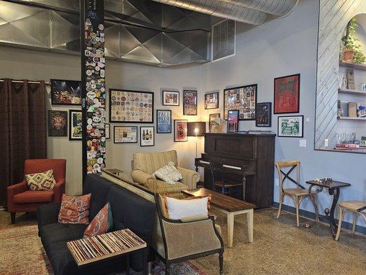 Great spaces to hang out with a tribute to music