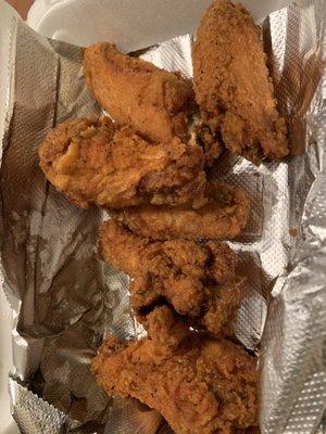 Wings are BUSSIN!!!! very well seasoned and not too salty!!!!