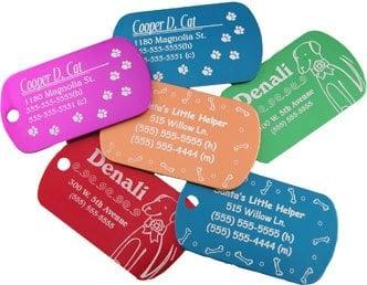 Engraved Dog Tags