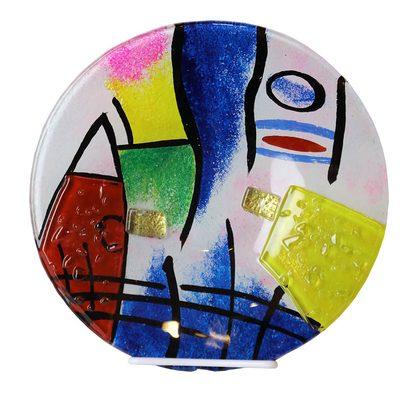 10″ Plate - Multi (Art Glass)