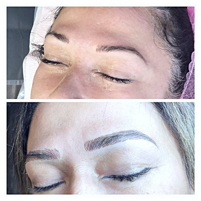 Thin to bolder brows with Microblading