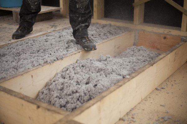 Cellulose blown in insulation helps with energy bills and noise pollution