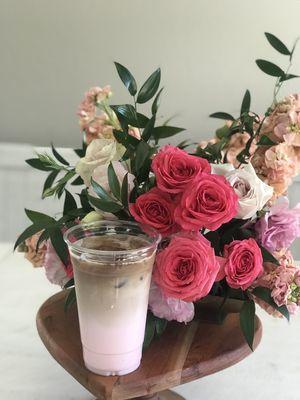 Rose Iced Latte