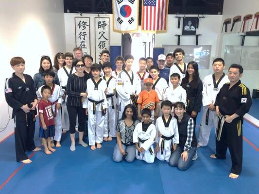 Black Belt Rank Test Students & Family March 2015