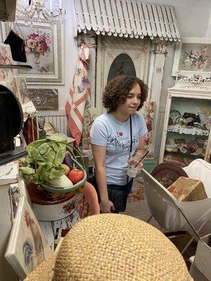 Garden themed booth