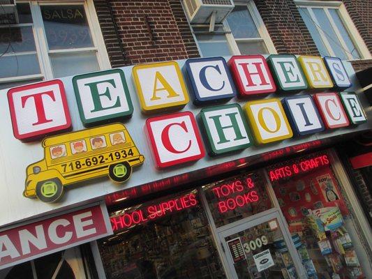 Teachers Choice Store, the best toy store in Brooklyn! Offering games, toys, books and teaching supplies. Located 3009 Avenue J Brooklyn New