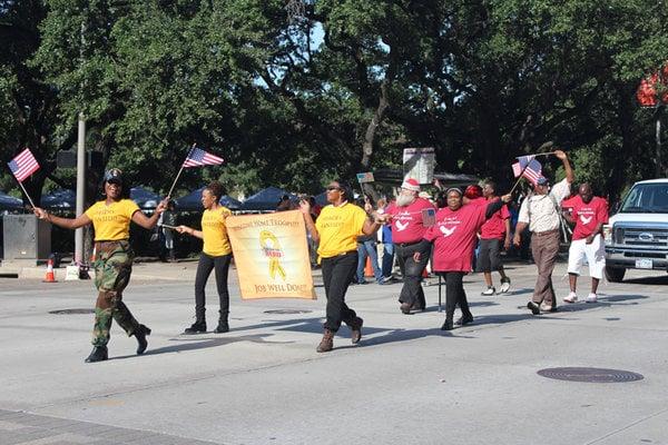 Showing our support at the Veteran Day Parade!